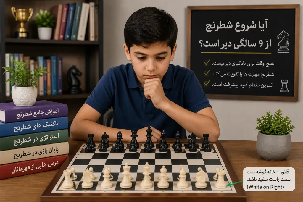 آیا شروع شطرنج از ۹ سالگی دیر است
